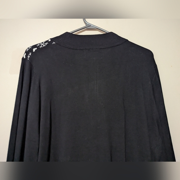 Cottage Country Half-Zip Fair Isle Sweater Hearts Snowflakes Size XL New! - Picture 8 of 10